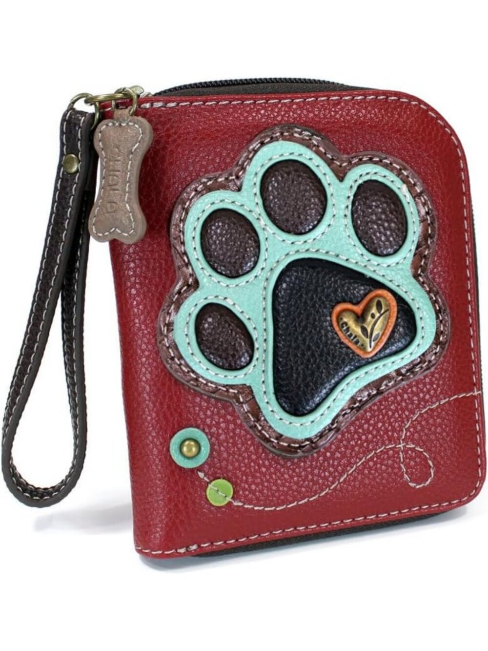 Stylish Zip Around Wallet Wristlet | 8 Card Slots | Durable PU Leather Accessory